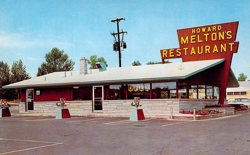 Howard Meltons Restaurant - Old Postcard (newer photo)